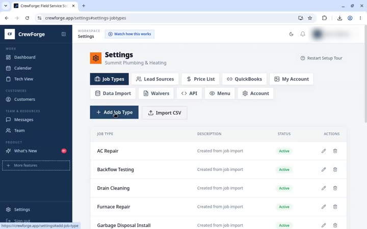 8. Job types and lead sources training video preview
