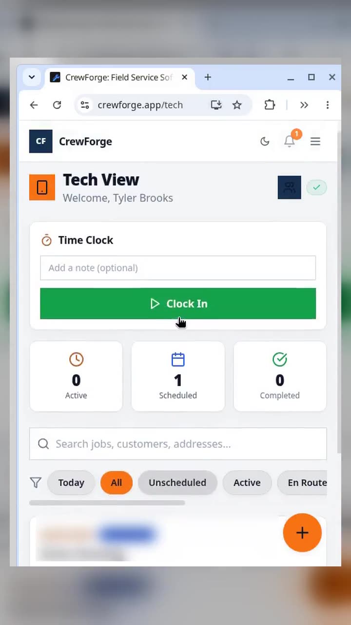 11. Technician: run a job training video preview
